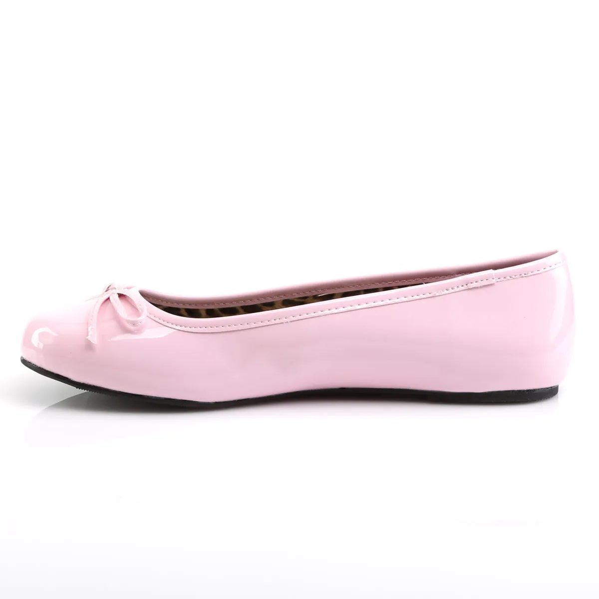 ANNA-01 Pleaser Pink Label Baby Pink Patent Sexy Single Soles (Fetish Footwear)