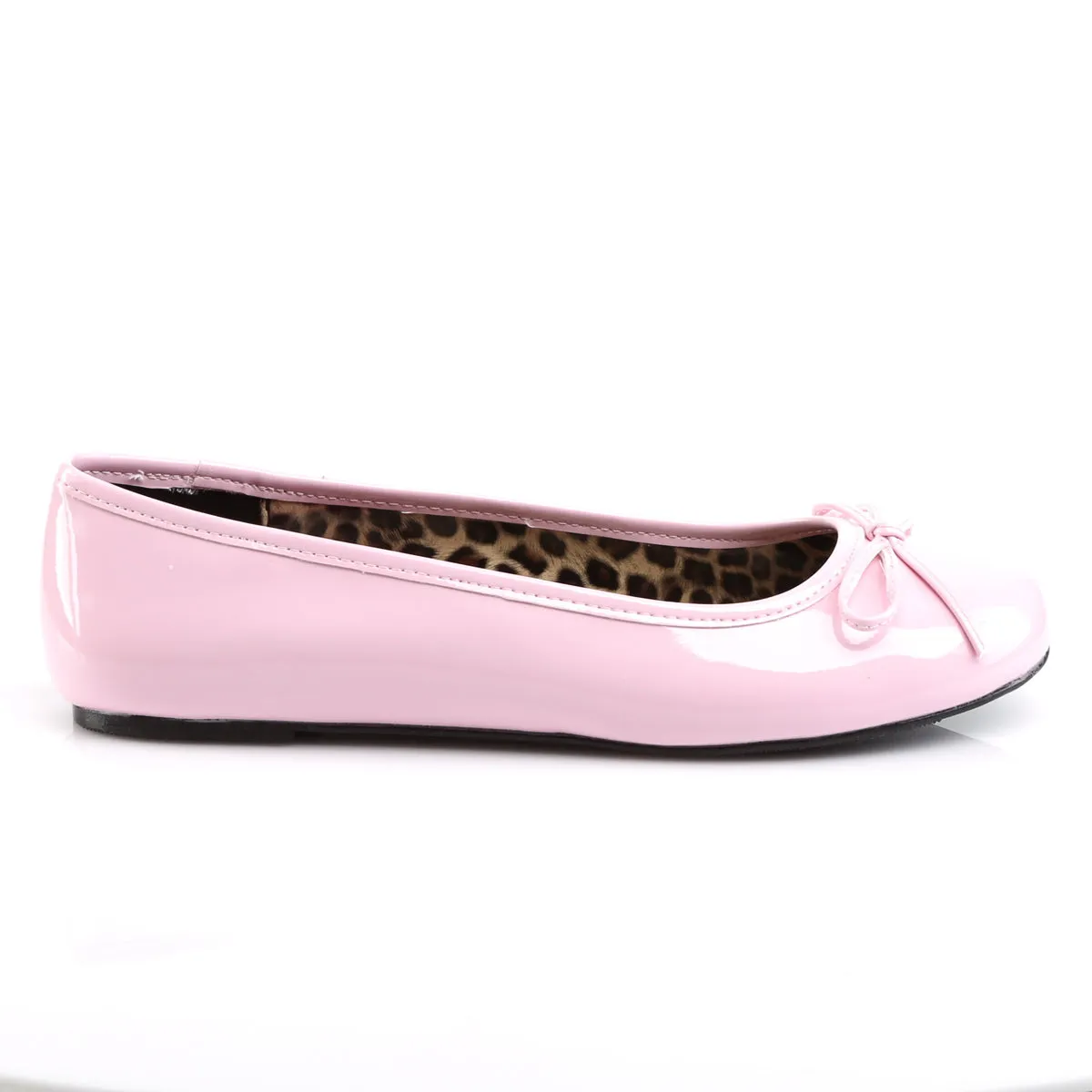 ANNA-01 Pleaser Pink Label Baby Pink Patent Sexy Single Soles (Fetish Footwear)