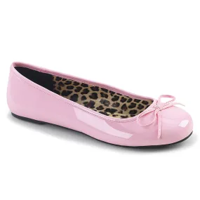 ANNA-01 Pleaser Pink Label Baby Pink Patent Sexy Single Soles (Fetish Footwear)