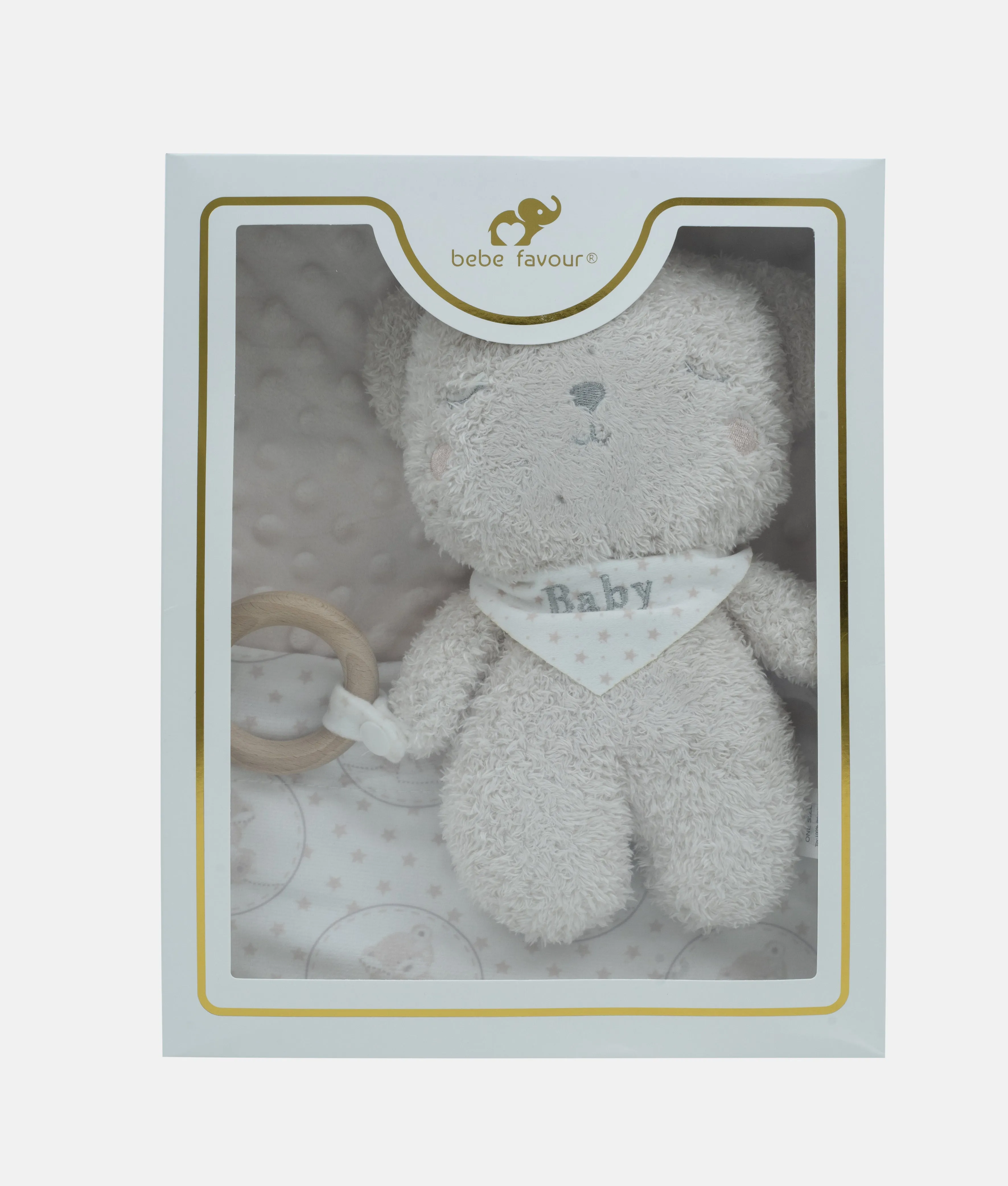 Baby Plush Gift Box Set - Beige - Bebe Favour