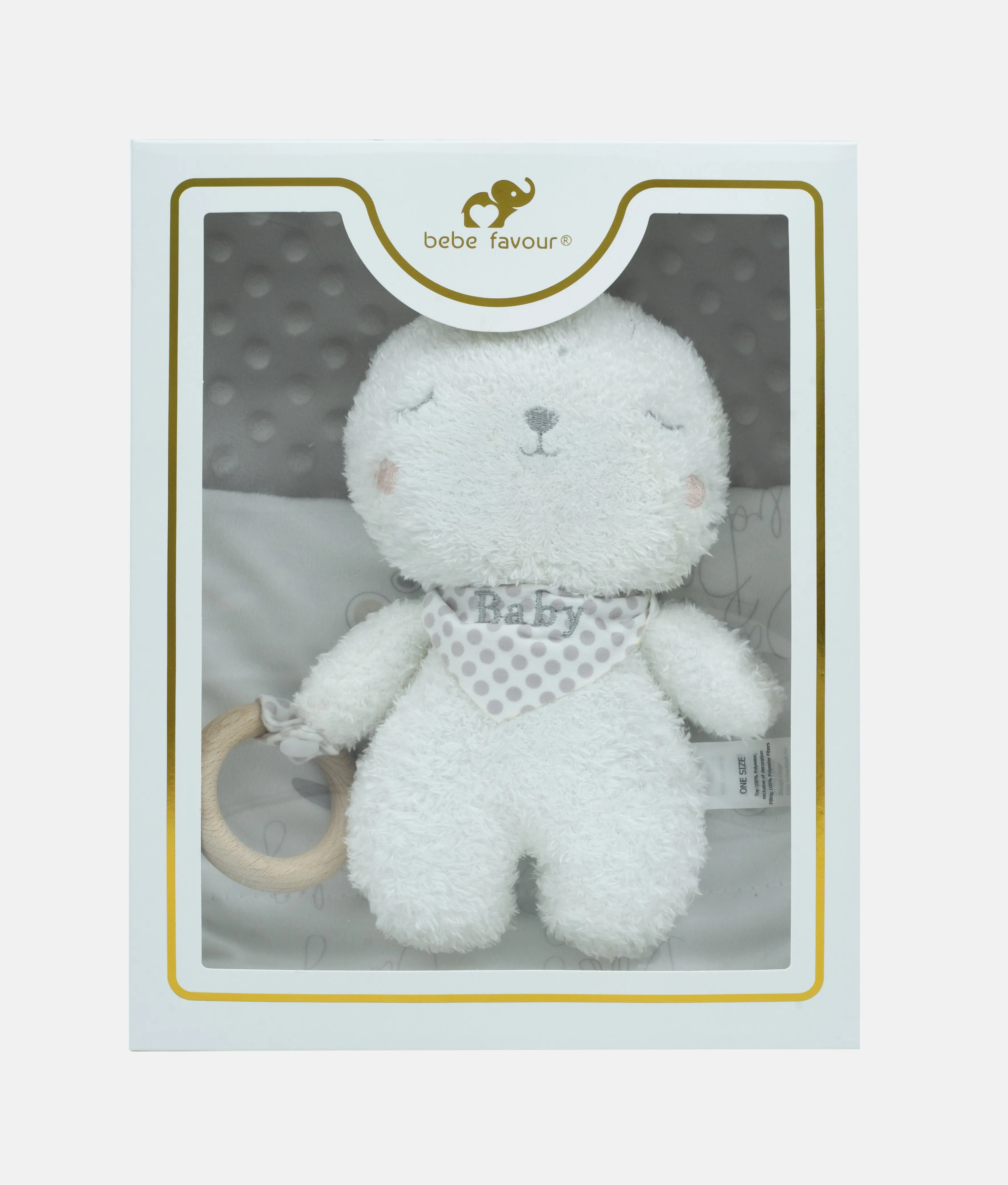 Baby Plush Gift Box Set - Beige - Bebe Favour