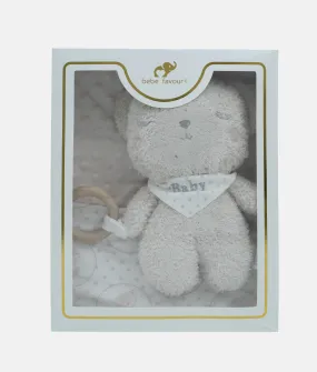 Baby Plush Gift Box Set - Beige - Bebe Favour
