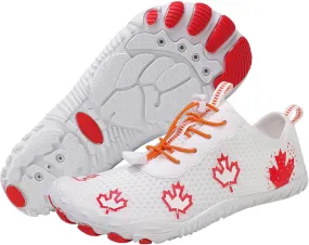 Barefoot Zero Drop Hiking Waterproof Shoes Women Grounded Waterproof Footwear for Women Breathable Non-Slip Athletic Footwear Wide Toe Water Shoes for Hiking Neuropathy Lightweight Walking Shoe