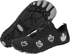 Barefoot Zero Drop Hiking Waterproof Shoes Women Grounded Waterproof Footwear for Women Breathable Non-Slip Athletic Footwear Wide Toe Water Shoes for Hiking Neuropathy Lightweight Walking Shoe