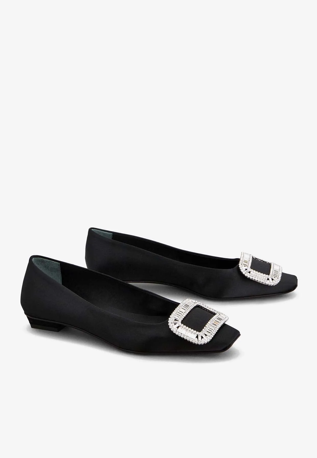 Belle Vivier Satin Ballet Flats