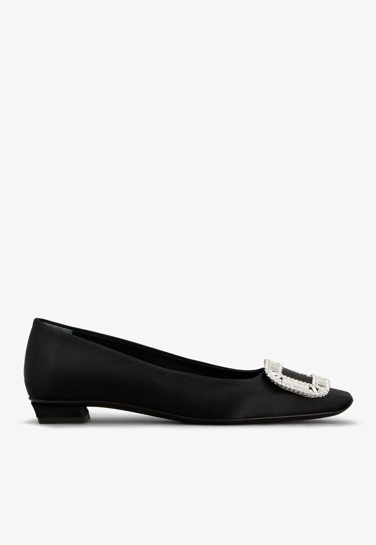 Belle Vivier Satin Ballet Flats