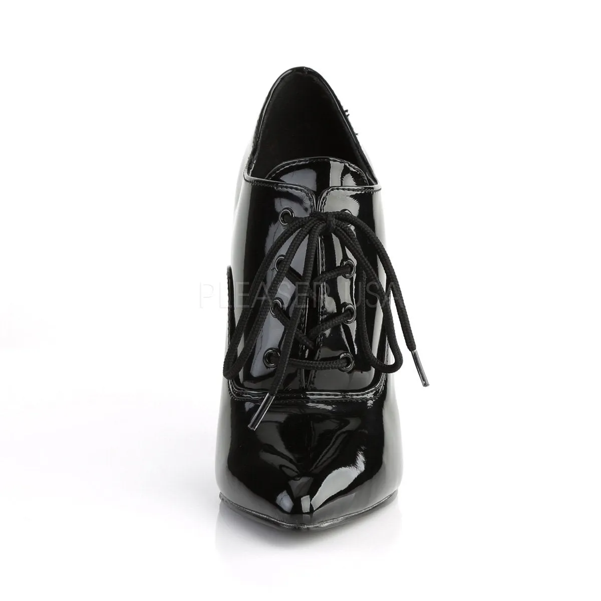 Black Lace-Up Fetish Shoe with 5-inch Heel SEDUCE-460