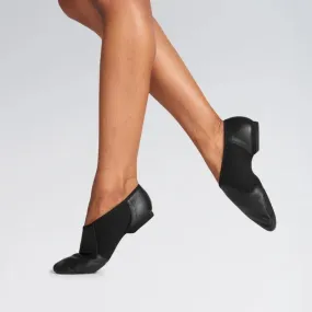 Bloch 495 Black/Tan NEO Flex Slip On Jazz Shoes