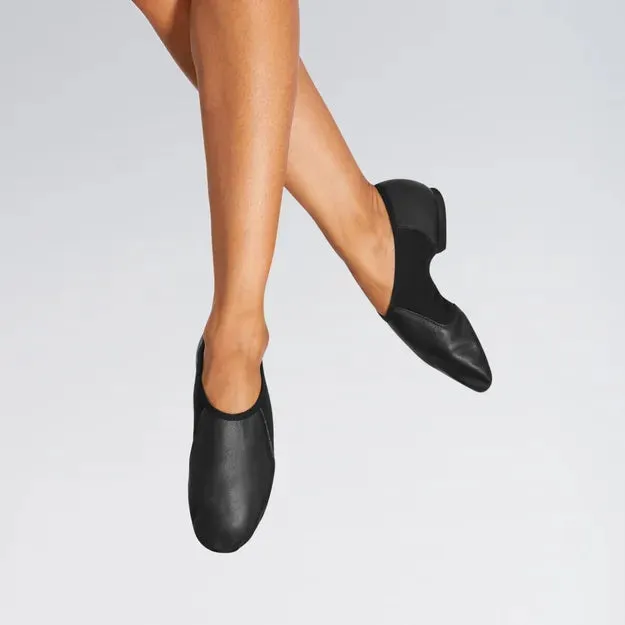 Bloch 495 Black/Tan NEO Flex Slip On Jazz Shoes
