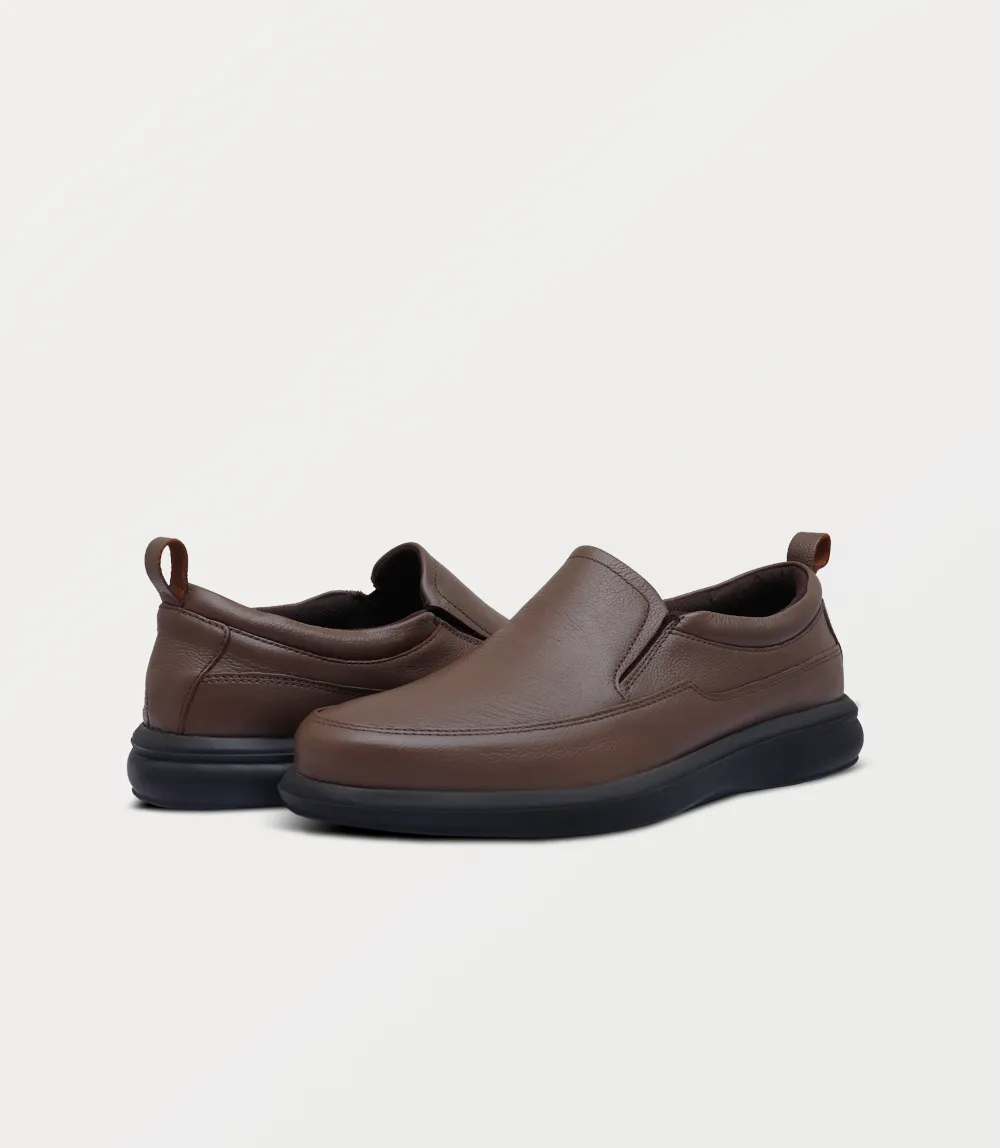 BM6771-BROWN-Men Slip on