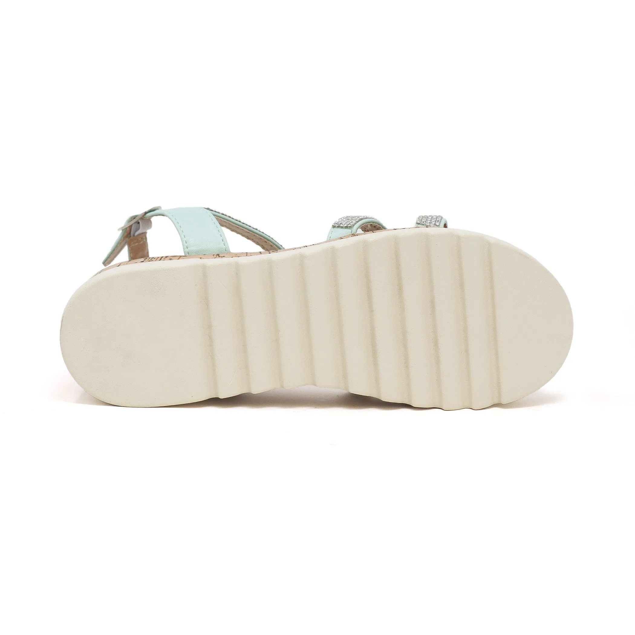 BRENDA-22 Women's Open Toe Platform Sandal With PU Strap