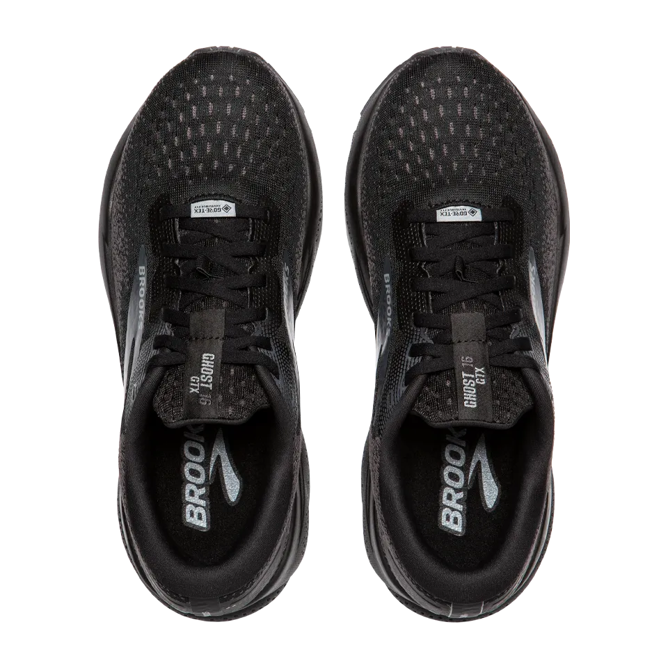 Brooks Men's Ghost 16 GTX D Width Black/Black/Ebony