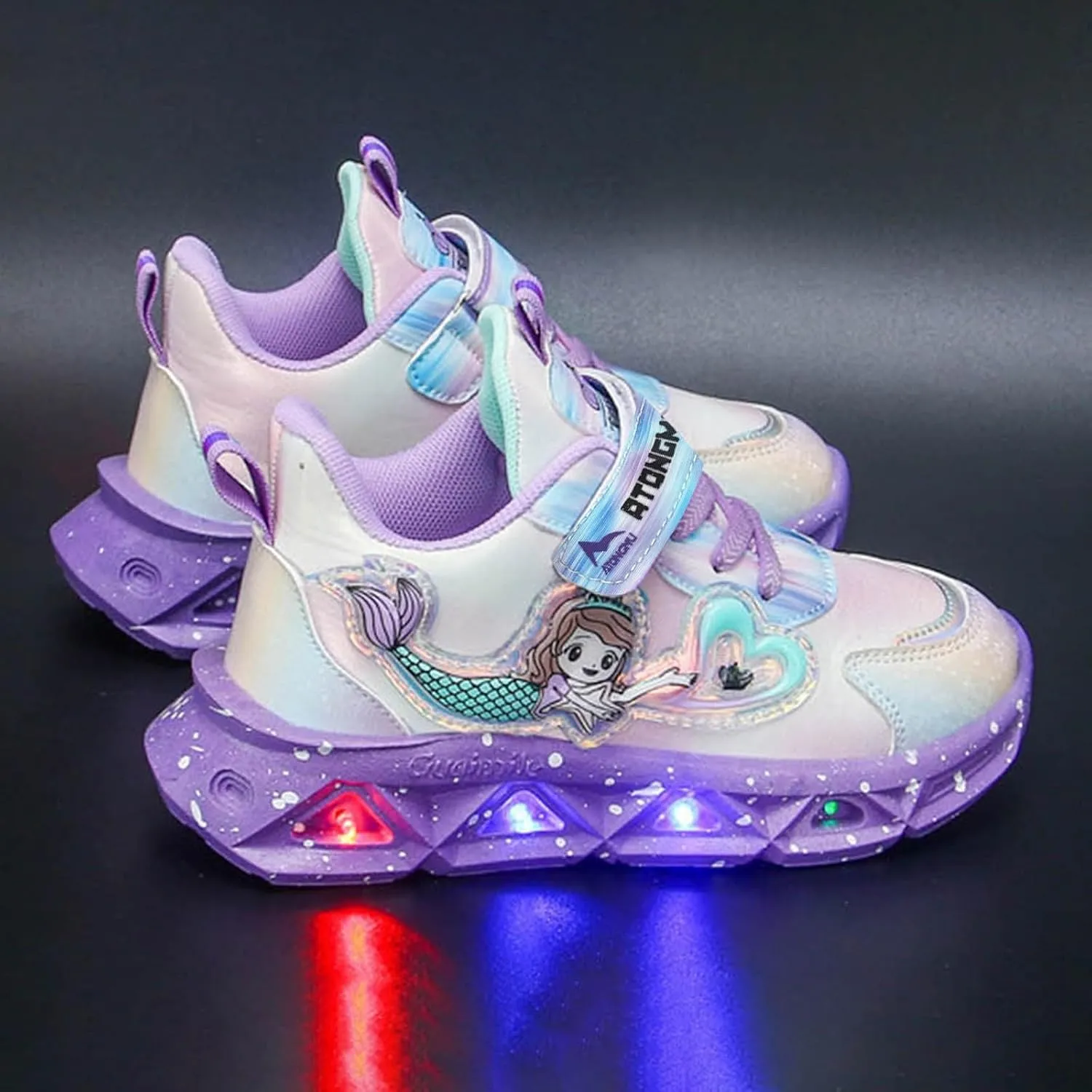 Cathalem LED Light Up Tennis Shoes for Boys Girls Kids Walking Shoes for Toddler Fashion Casual Non-Slip Shoes