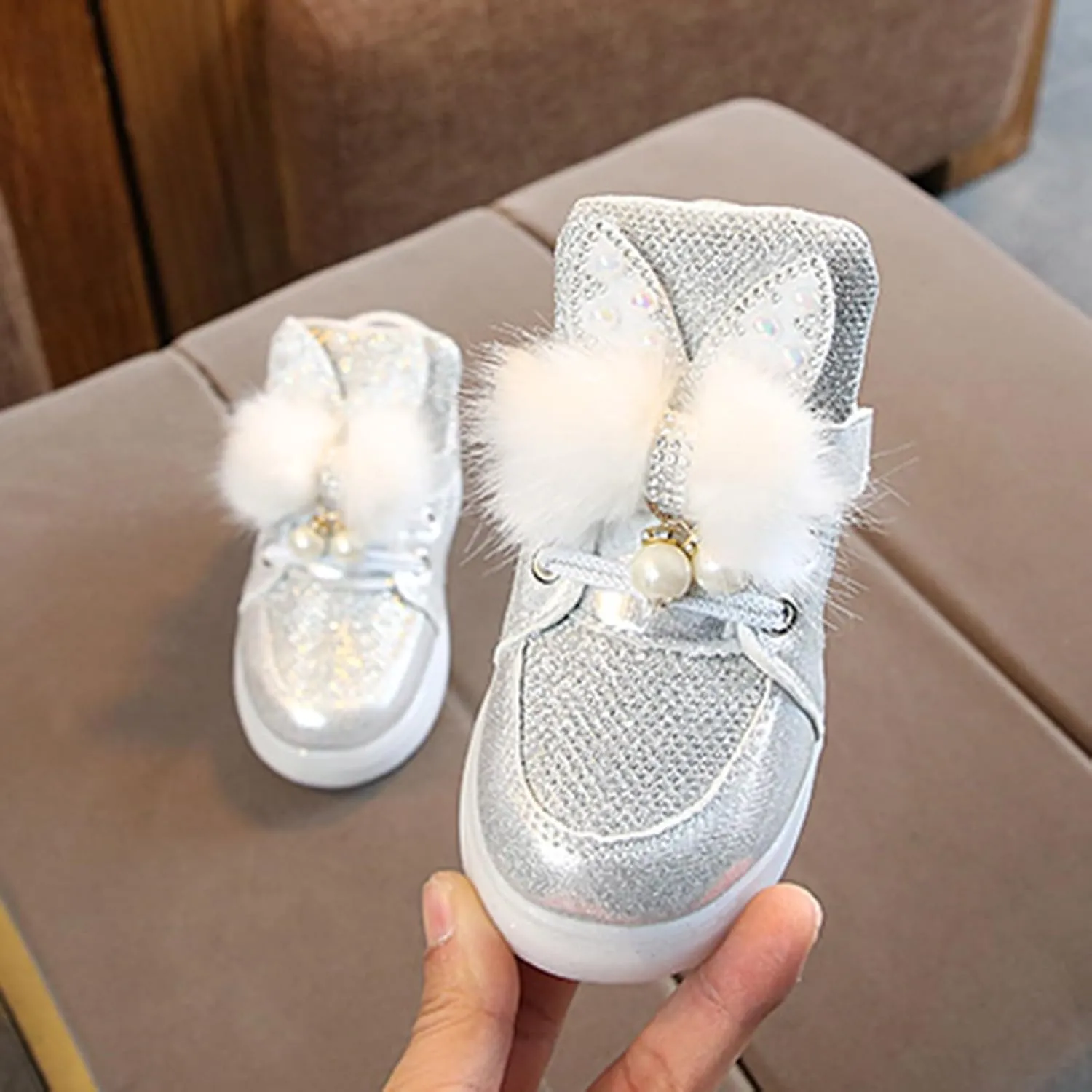 Cathalem Sneakers for Girls Boys Baby Toddler LED Light Up Casual Shoes 1-7 Years Old Kids Cartoon Sport Shoes Sneakers