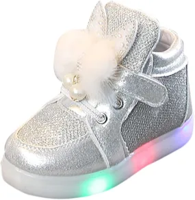 Cathalem Sneakers for Girls Boys Baby Toddler LED Light Up Casual Shoes 1-7 Years Old Kids Cartoon Sport Shoes Sneakers
