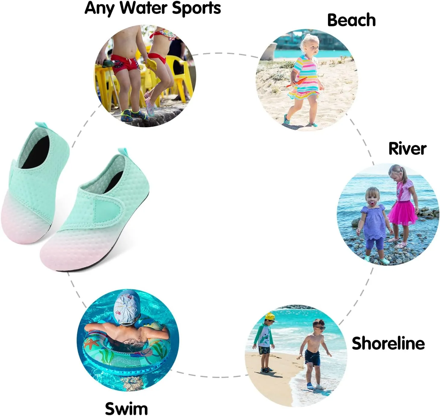 Centipede Demon Kids Water Shoes Girls Boys Outdoor Quick Dry Barefoot Aqua Socks for Sport Beach Swim Pool Surf