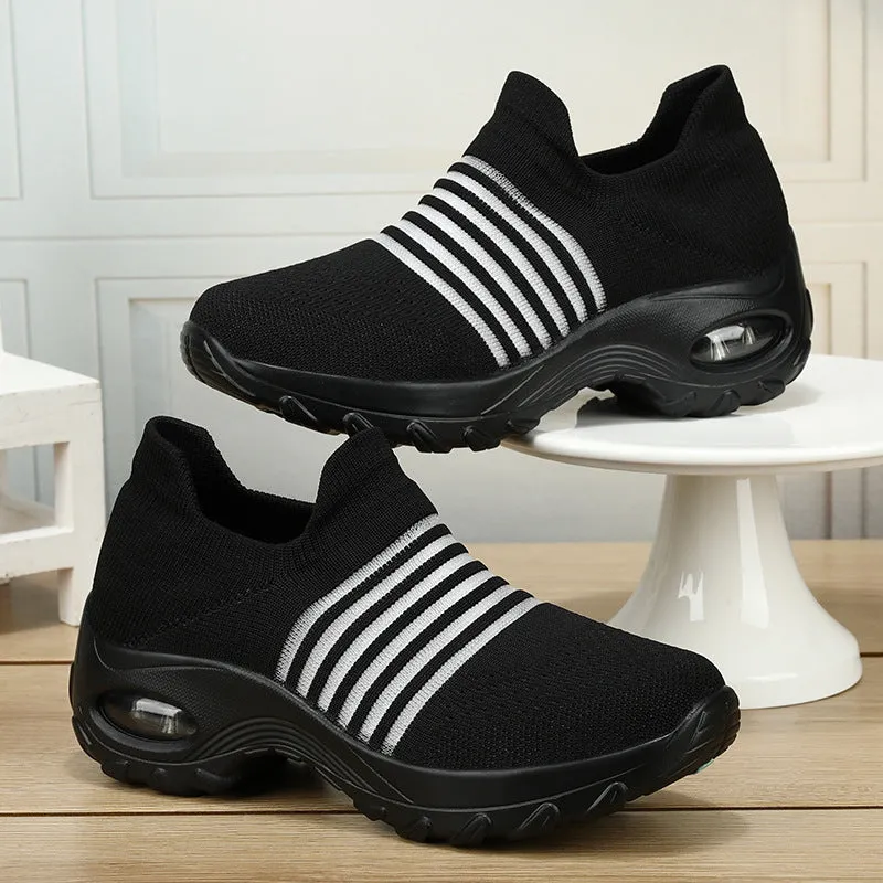 Cilool Cutout Breathable Casual Wedges Shoe