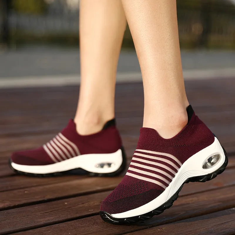 Cilool Cutout Breathable Casual Wedges Shoe