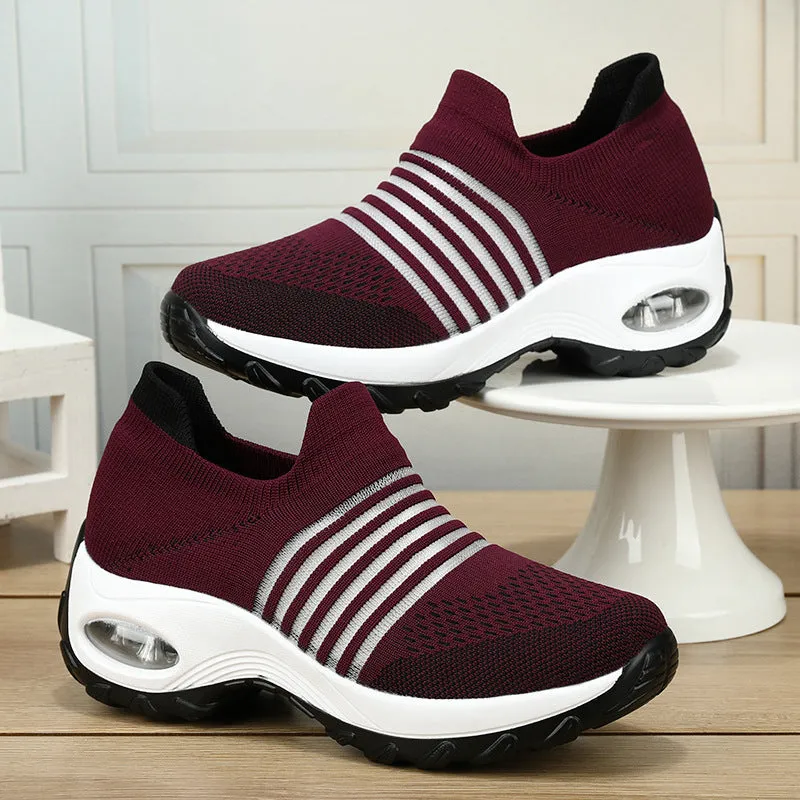 Cilool Cutout Breathable Casual Wedges Shoe