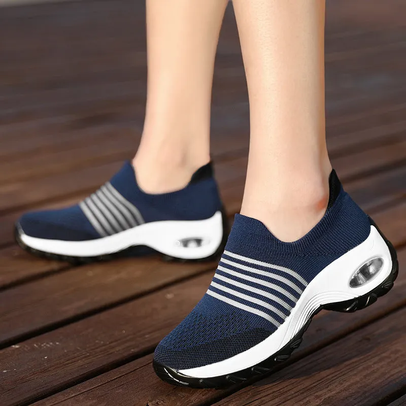 Cilool Cutout Breathable Casual Wedges Shoe