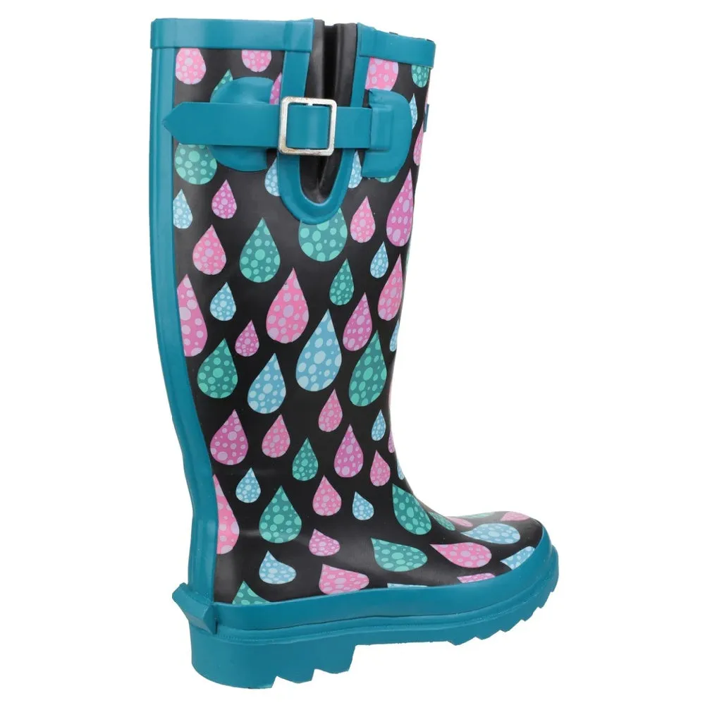 Cotswold Womens Burghley Waterproof Pull On Wellingtons
