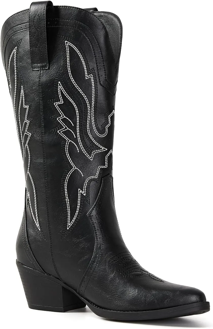 Cowboy Boots Fashion Pointy toe Boots Women Western Cowgirl Boots