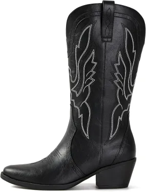 Cowboy Boots Fashion Pointy toe Boots Women Western Cowgirl Boots