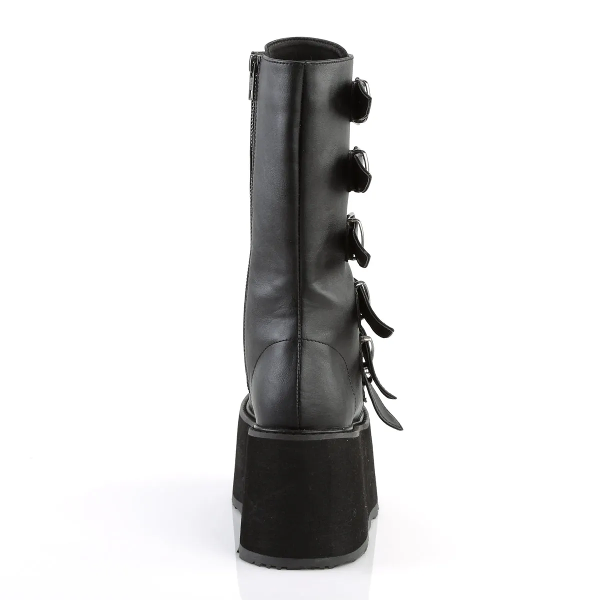 DAMNED-225 DemoniaCult Black Vegan Leather Sexy Women's Mid-Calf & Knee High Boots (Alternative Footwear)
