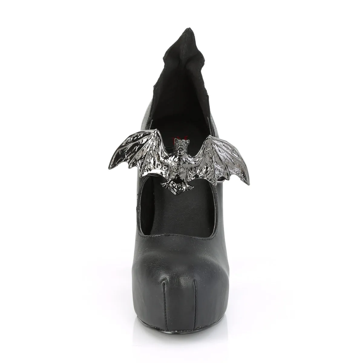DEMON-18 DemoniaCult Black Vegan Leather Sexy Women's Heels & Platform Shoes (Alternative Footwear)