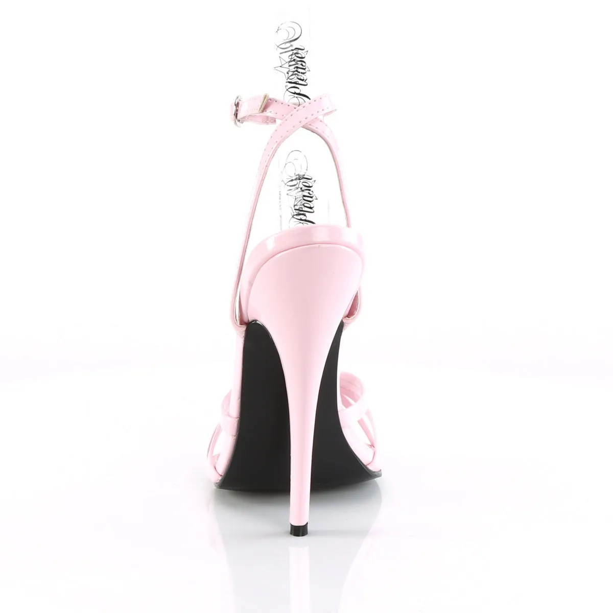 DOMINA-108 Devious Domina Baby Pink Patent Sexy Single Soles (Fetish Footwear)