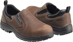 FSI FOOTWEAR SPECIALTIES INTERNATIONAL Men's Foreman Composite Toe Waterproof Slip On Work Shoe, Brown, 10.5