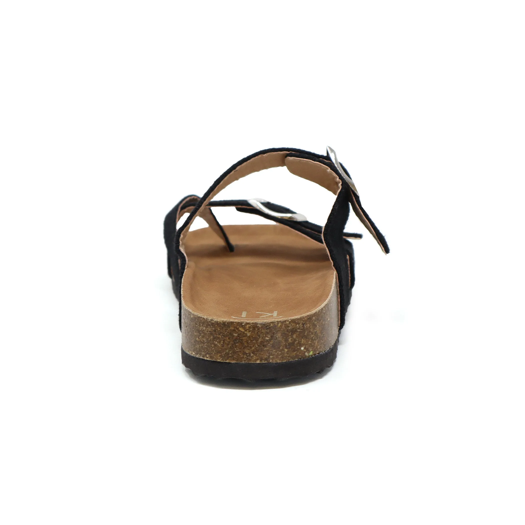 GIAN-89 Women's Plaid Straps With Buckle Sandal