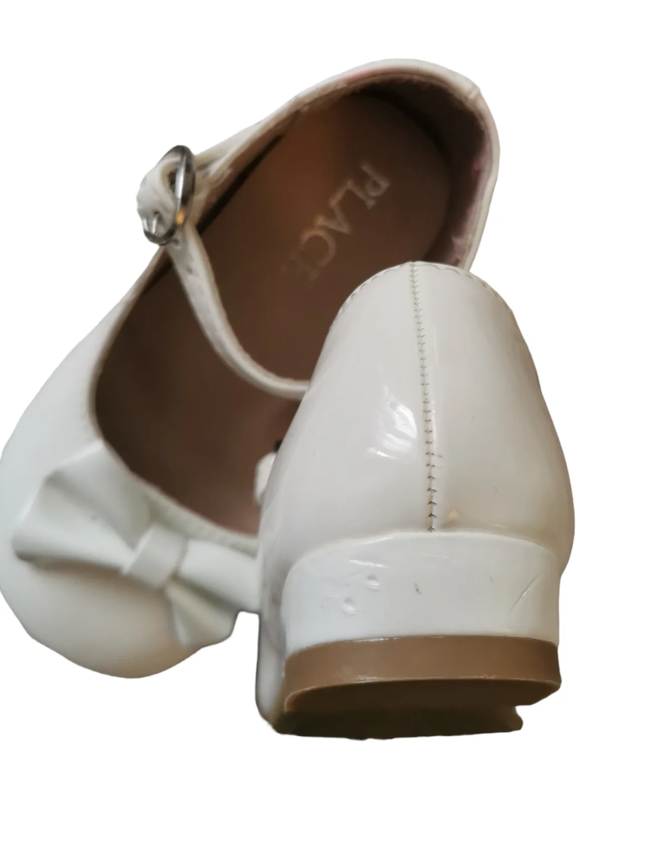 GIRL SIZE 6 TODDLER - CHILDREN'S PLACE, White Dress Shoes VGUC B13