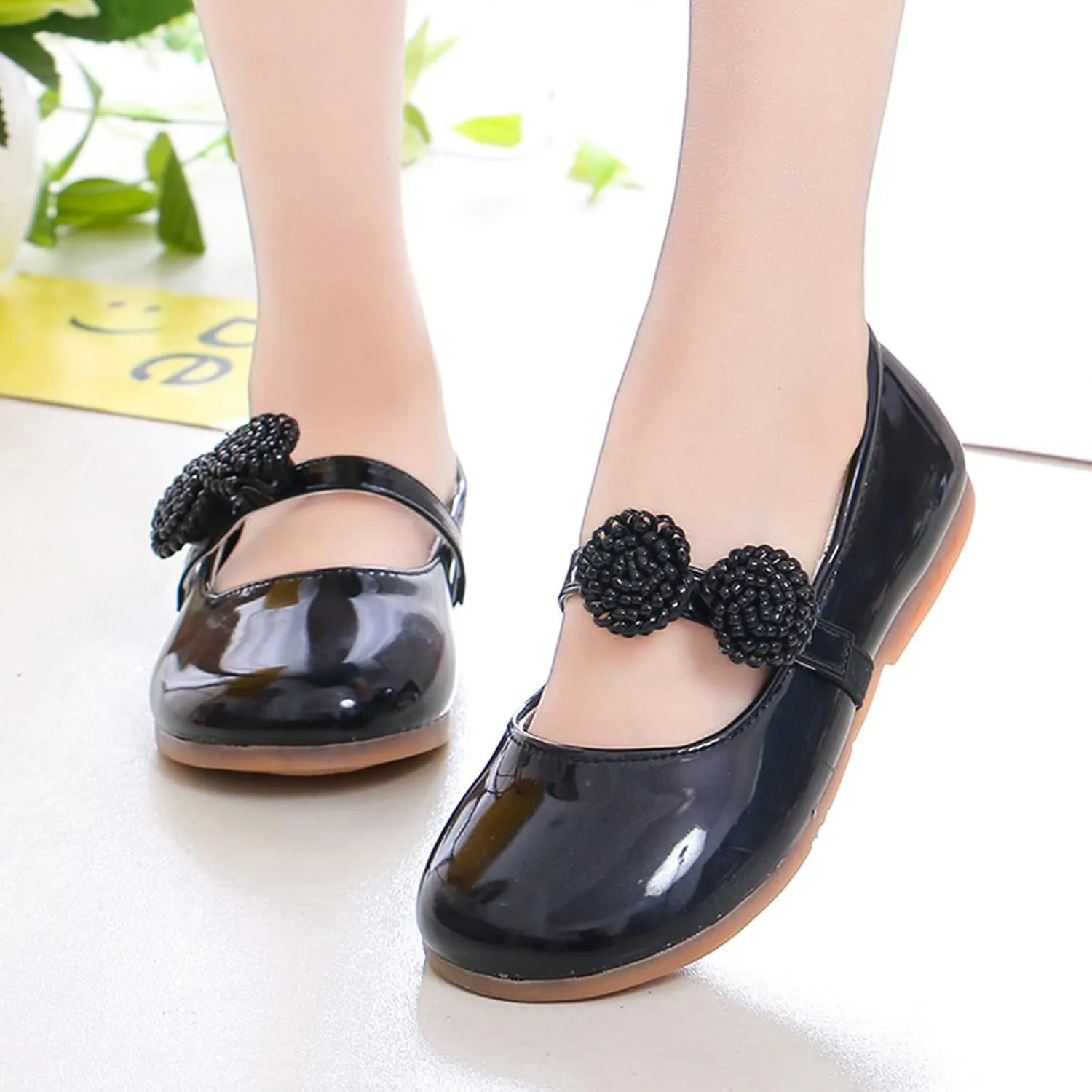 Girl's Mary Jane School Uniform Shoes Toddler Little Kid Dress Shoes Girl Ballet Flat Flower Girl Dress Toddler Shoes