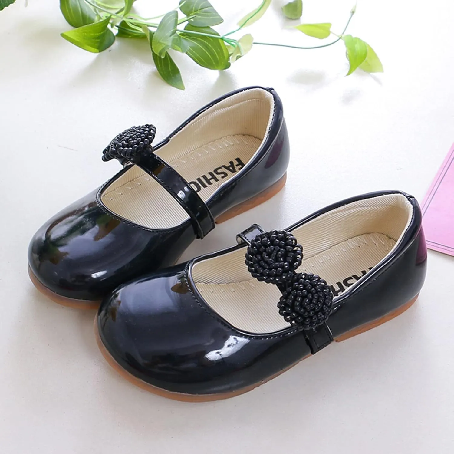 Girl's Mary Jane School Uniform Shoes Toddler Little Kid Dress Shoes Girl Ballet Flat Flower Girl Dress Toddler Shoes