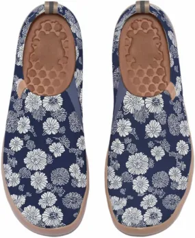 Hetios Women's Travel Footwear Knit Mesh Artistic Slip On Shoes Lightweight Comfortable Casual Loafers