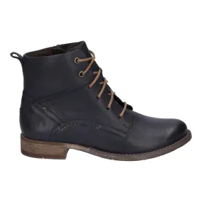 Josef Seibel Women's Sienna 95 Leather Ankle Boots Ocean Blue