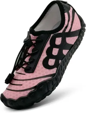 Kids Water Shoes Boys Girls Quick Dry Wide Barefoot Aqua Sneakers Breathable Beach Swim Shoes for Hiking Diving Boating Outdoor Water Sports