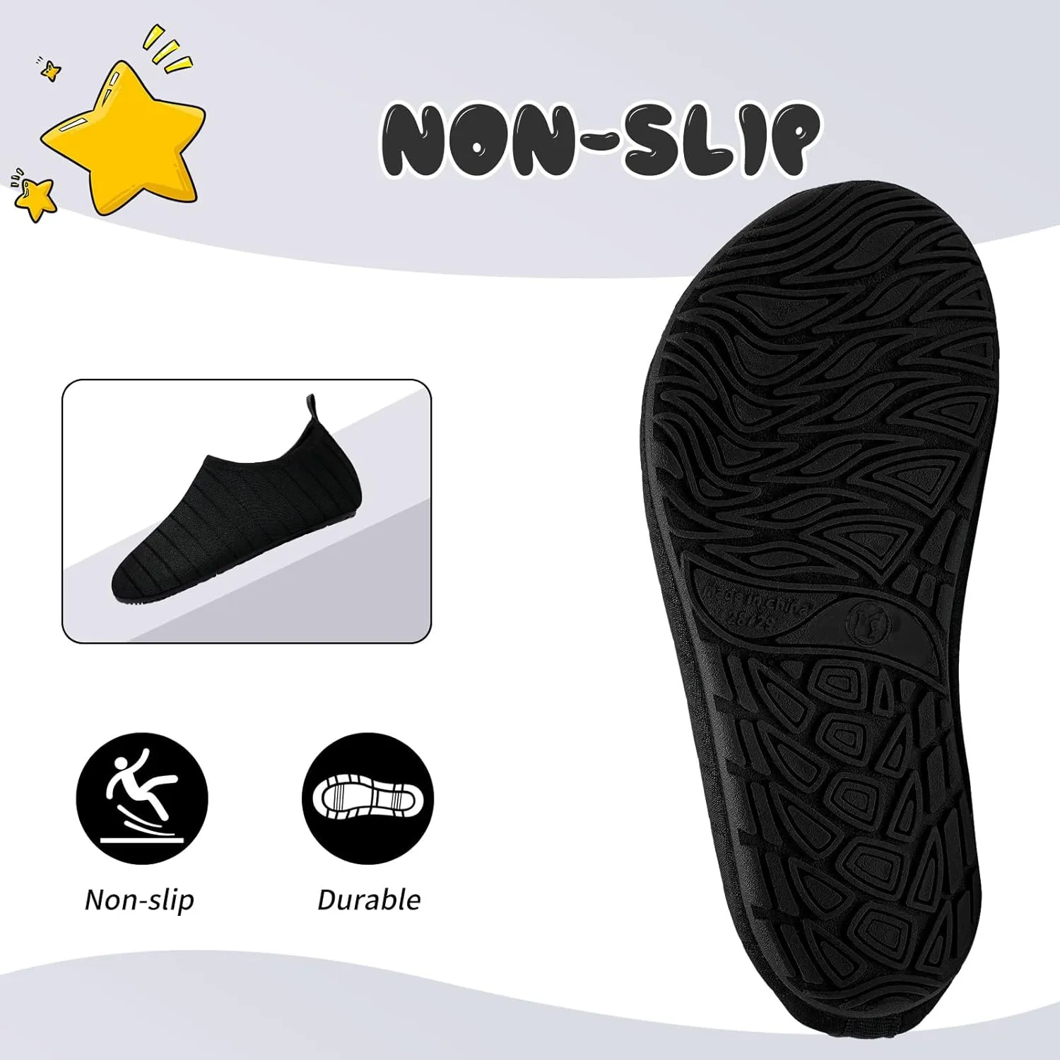 Kids Water Shoes Girls Boys Outdoor Quick Dry Barefoot Aqua Socks for Toddler Sport Beach Swim Surf