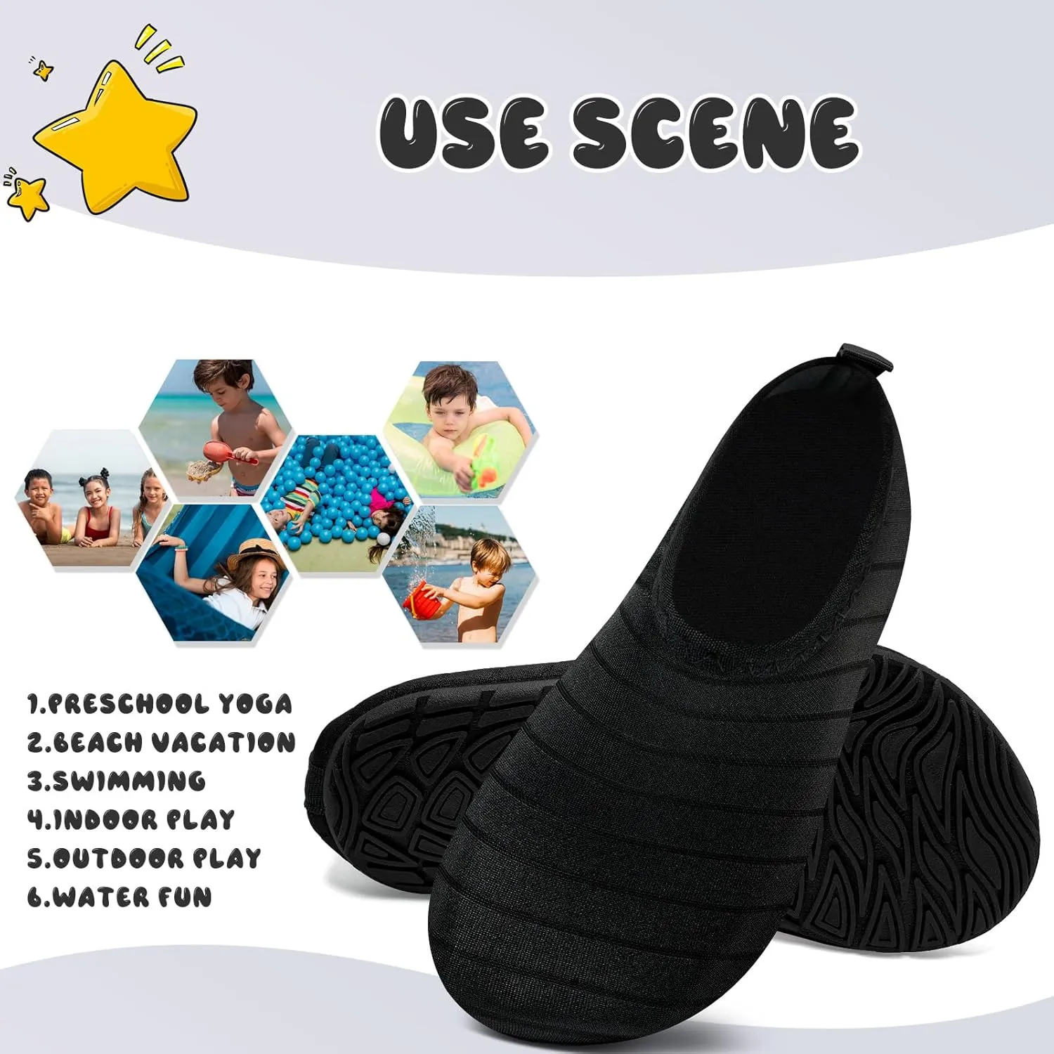 Kids Water Shoes Girls Boys Outdoor Quick Dry Barefoot Aqua Socks for Toddler Sport Beach Swim Surf