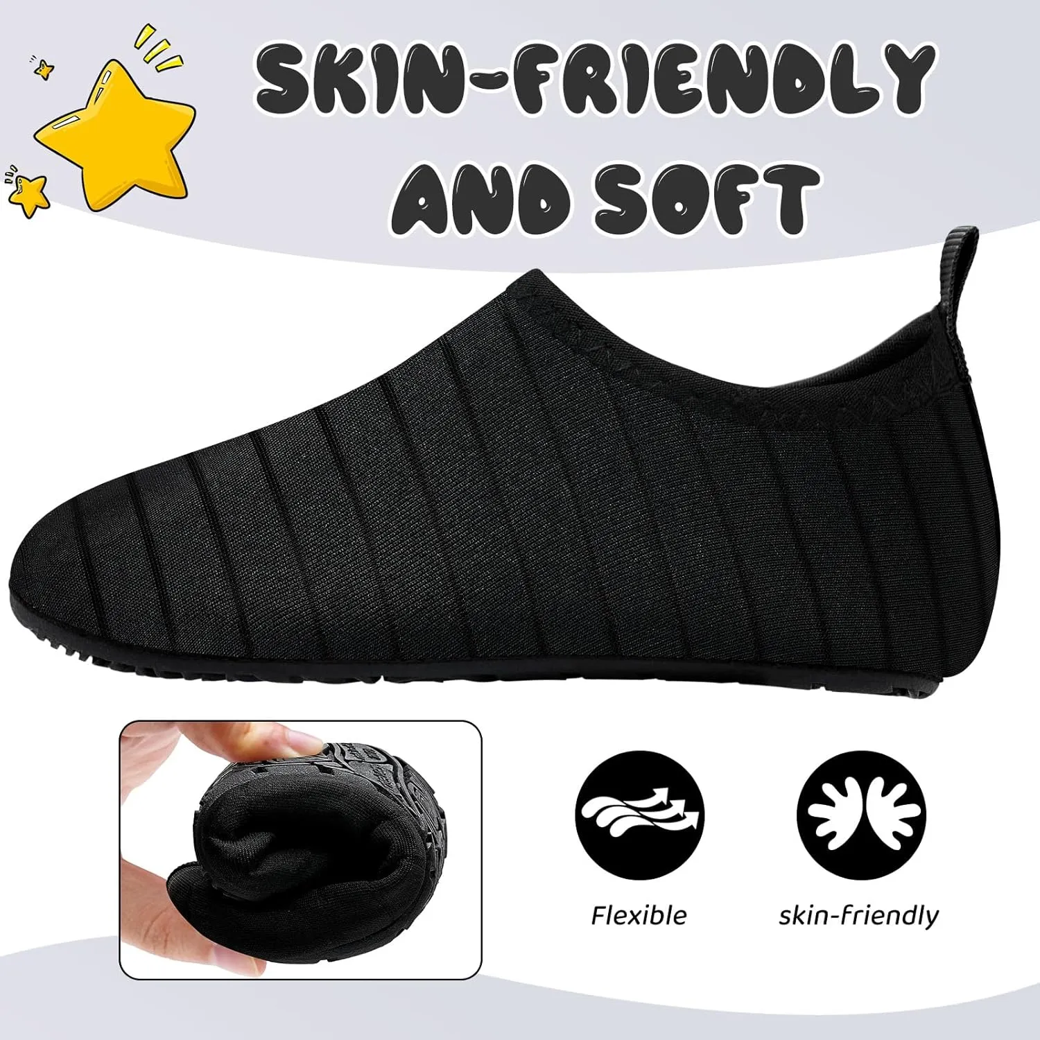 Kids Water Shoes Girls Boys Outdoor Quick Dry Barefoot Aqua Socks for Toddler Sport Beach Swim Surf