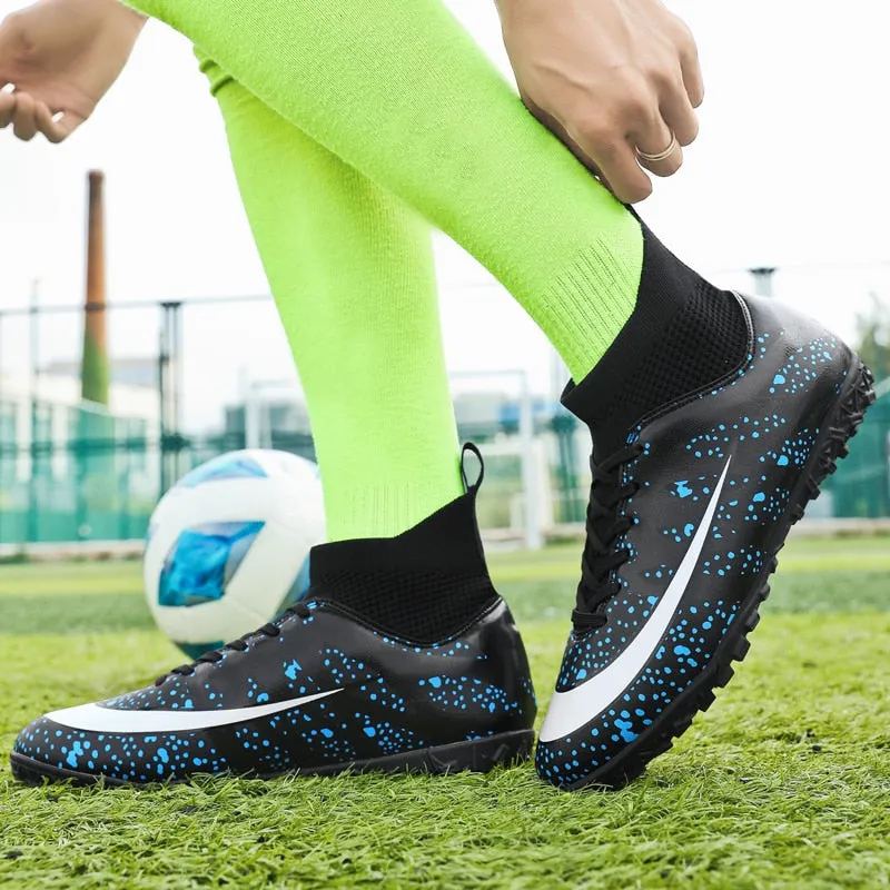 Kids/Youth High Ankle Custom Turf Shoes: Indoor, AG, and Synthetic Field