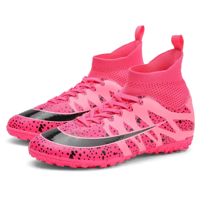 Kids/Youth High Ankle Custom Turf Shoes: Indoor, AG, and Synthetic Field