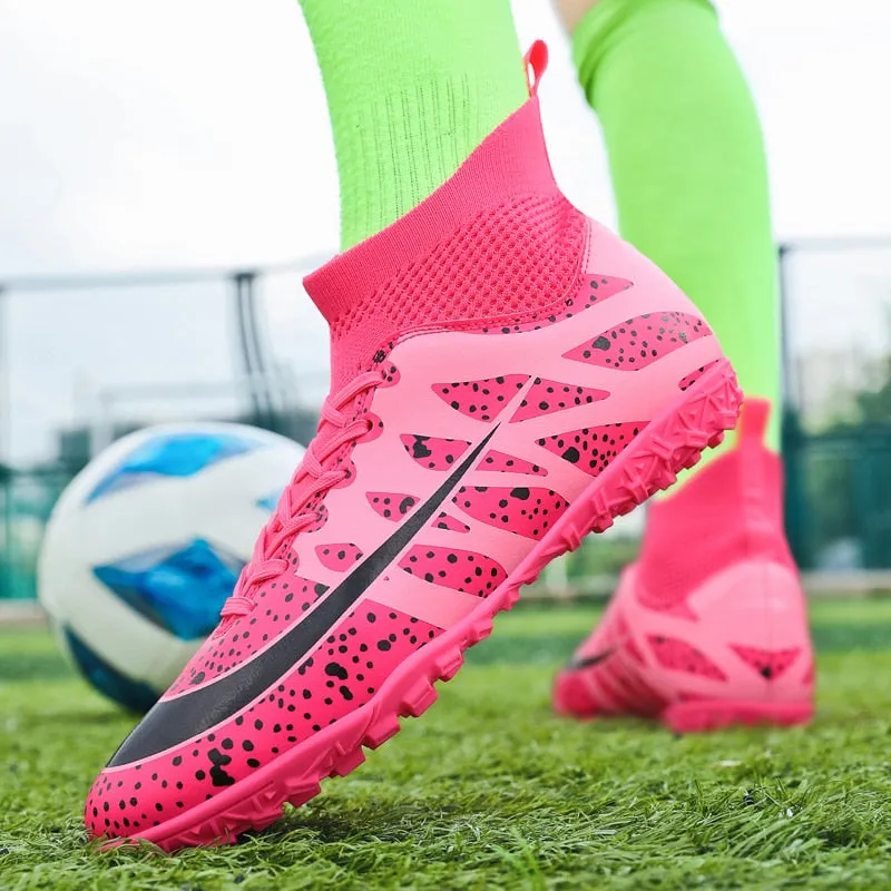 Kids/Youth High Ankle Custom Turf Shoes: Indoor, AG, and Synthetic Field