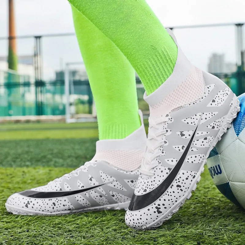 Kids/Youth High Ankle Custom Turf Shoes: Indoor, AG, and Synthetic Field