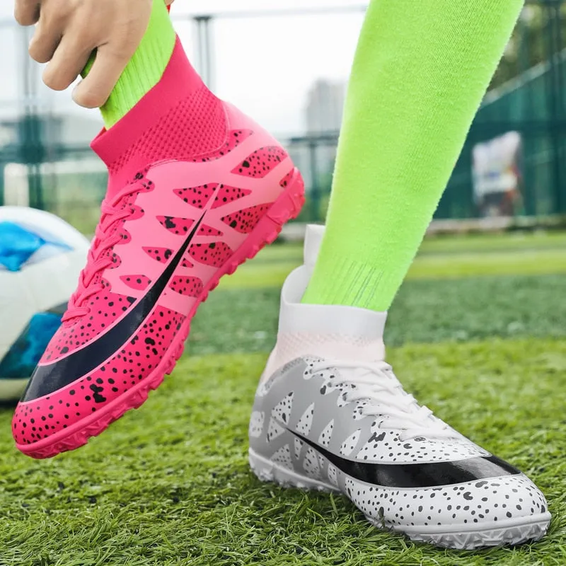 Kids/Youth High Ankle Custom Turf Shoes: Indoor, AG, and Synthetic Field