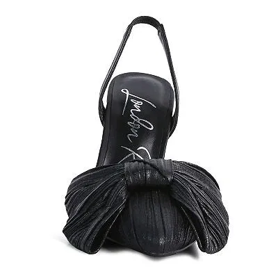 Kiki High Heel Bow Slingback