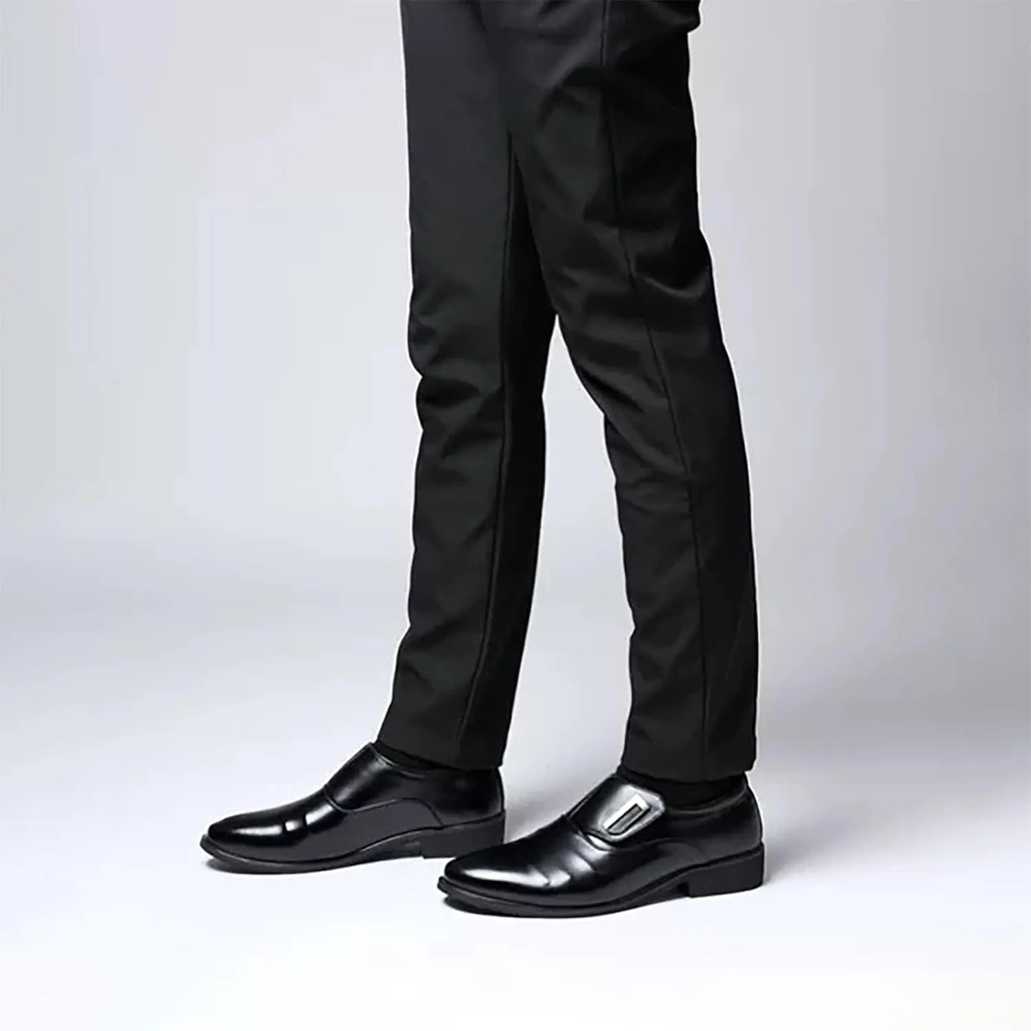 Leather Men Outdoor Slip On Business Casual Leather Shoes Classic Soft Moccasins Breathable Men Flats Driving Shoes