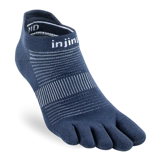Lightweight No Show Toe Socks in Navy