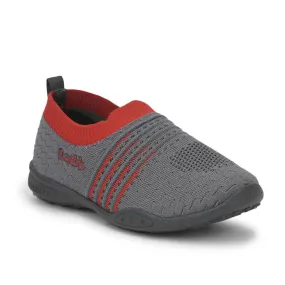 Lucy & Luke (Grey) Casual Non Lacing Shoes For Kids PEYTONE-M By Liberty